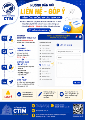 Hướng dẫn sử dụng chức năng Liên hệ - góp ý trên Cổng thông tin đào tạo